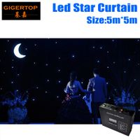 Wholesale High Quality M M Led Star Curtain Blue White LED Star Backdrops for DJ Stage Wedding Backdrops Led Star Lighting Size customized