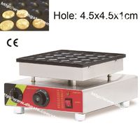 Wholesale 25 Holes Stainless Steel Non Stick v v Electric Mini Dutch Pancake Poffertjes Machine Maker Baker