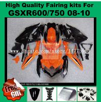 Wholesale 100 Fit Fairings for SUZUKI K8 K9 GSXR600 GSXR750 GSX R600 GSX R750 injection fairing parts colors