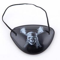 Wholesale Party mask Cool Eye Patch Blindage accessories pirate One eye Pirate Eyepatch with Flexible Rope for Christmas Halloween Costume Kids Toy