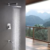 bathroom shower faucets modern shower heads hot and cold cater with single handle 3 holes wall mount bathroom accessories in bulk price - Square Bathroom Accessories Chrome bathroom shower faucets modern shower heads hot and cold cater with single handle 3 holes wall mount bathroom accessories in bulk price - Square Bathroom Accessories Chrome