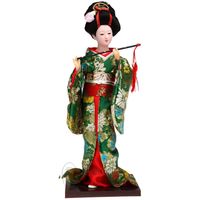 Wholesale Cloth doll Japanese kimono doll handmade Figurine human geisha silk doll