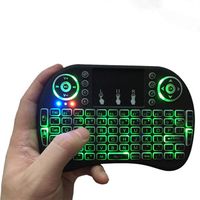 Wholesale Rii i8 Backlit Remote Air Mouse Mini Keyboard with Touchpad Backlight Wireless Control for Android Smart TV Box MXQ M8S X96 T95 X92