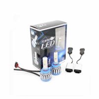 Wholesale Led Auto Light HB3 Car Headlight Conversion Kit W Car Lamp Bulb Super Bright Xenon Turbo Leds w ADOB Beam