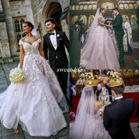 Wholesale Steven Khalil Western Country Wedding Dresses Lace V Neck Half Sleeves Bohemian Forest Long Bridal Gowns Plus Size Dress