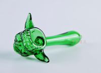 Wholesale A Mini Glass Bowls Joint Size Male Skull Alien Face Shape Glass Bowls Smoking Bowls Adapter for Glass Water Bongs Mix Color Sal