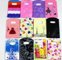 Wholesale New Colors X9cm Heart and Girls Patterns Plastic Jewelry Gift Bag Jewelry Pouches Bags