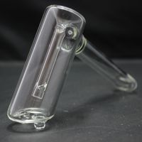 Wholesale Hammer Style Bubbler with Diffused Downstem X Cut Glass Water Pipes Hand Pipe Glass Spoon Pipes for for Dry Herbs