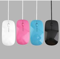 Wholesale Universal dpi Wired Optical Mouse Ultra Slim High Quality Mice USB for PC Laptop Macbook Apple Desk Top Tablet Computer