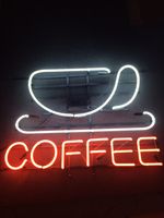Wholesale 17 quot x14 quot COFFEE CAFE Real Glass Tube BEER BAR PUB CLUB SHOP NEON LIGHT WALL SIGN