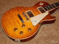 Wholesale Custom Shop Collectors Choice NO Gary Moore Aged Unburst Butterscotch electric guitar Tiger Flame Maple Top
