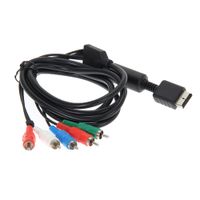 Wholesale Top quality Black m HDTV AV Audio Video Cable Component Cable Cord for Sony for PS2 PS3 lowest price on dhgate