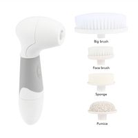 Wholesale Electric Facial Brush Cleanser Massager Scrubber Face Cleaning Brushes Spa Face Skin Care Device Kits with box package by DHL