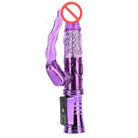 Wholesale Double Motor Rabbit Vibrator Sex Toys for Women Speed Rotation Frequency Vibration Waterproof Anal Beads Vibrators