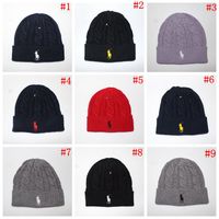 SIG Logo Unisex Cuffed Plain Skull Knitted Hat Beanie Cap Men Women Black