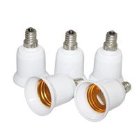 Wholesale E12 to E27 Light Socket Candelabra Light Bulb Lamp Socket Enlarger Adapter Bulb Base Adapter Converter Pack of White