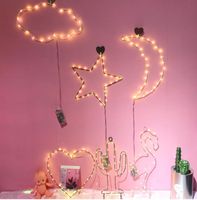 Wholesale 3D Desk Unicorn Lamp LED Table Night Light Battery Power Flamingo Cactus Fairy Outdoor Christmas Home Party Decoration Wall Lamp