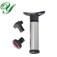 Wholesale Wine vacuum stopper vacuum pump sealer saver preserver silicone bottles stopper cork stainless steel bar tools accessories supplies gift set