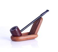 Wholesale Wooden Hammer Type Mini Pipe Pipe Straight Men General Mahogany Depiction of Cigarette Filter Smoking