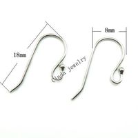 Wholesale 10pairs Sterling Silver Earring Hooks Finding For DIY Craft Fashion Jewelry Gift mm W045