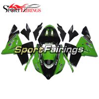 Wholesale Full Green Black Complete Fairings For Kawasaki ZX10R Injection ABS Plastic Motorcycle Bodywork Pnales Kits Hulls Frames
