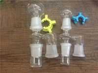 Wholesale Soulton Glass Percolator Reclaim Catcher mm mm male femal Ash Catcher for Glass Bongs and Pipes Reclaim Ash Catcher Adapter Sets Smoking