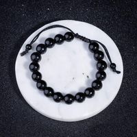 Wholesale New Obsidian Beaded Bracelets for Men Hematite Rope Woven Infinity charm Bracelet for women lose weight Jewelry Personal accessories Cuff