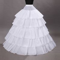Wholesale 5 Hoops Petticoat Crinoline For Ball Gown Wedding Prom Party Dresses Petticoat Underskirts Slips Bridal Accessories110 cm Diameter