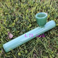 Wholesale 4 inch glass pipe green oil burner glass tube pipe oil nail glass water pipe