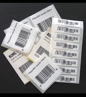 Wholesale Custom barcode labels UPC A digits Adhesive barcode stickers printing in black Semi gloss paper bar code labels on rolls for electronics
