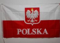 Wholesale Poland National Flag Outdoor Flag ft x ft Polyester Banner Flying cm Custom flag outdoor OF52