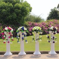 Wholesale European Style Roman Columns White Color Plastic Pillars Road Cited Wedding Props Event Decoration Supplies