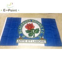 Wholesale England Blackburn Rovers FC ft cm cm Polyester EPL flag Banner decoration flying home garden flag Festive gifts