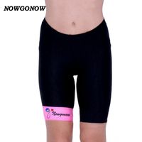 Wholesale Women cycling shorts black pink sportwear lady Fitness summer bike clothing girl pro team riding bicycle wear NOWGONOW gel pad Lycra shorts