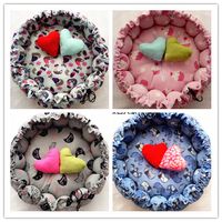 Wholesale new style pet dog puppy cat bed pumpkin house kennel cat cute styles choose free gifts heart pillow cotton toy