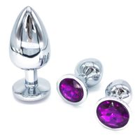 Wholesale Small Middle Big Sizes Anal Plug Stainless Steel Crystal Jewelry Anal Toys Butt Plugs Anal Dildo Adult Products for Women and Men
