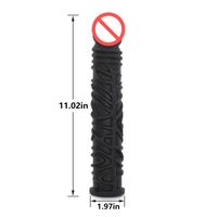 Wholesale cm Inches Big Realistic Black Dildo Super Soft Silicone Horse Dildo Sex Toys for Gay Wome Adult Large Penis Sex Product