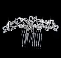 Wholesale Great Design Leaf Shape Hairbands Crystal Hair Combs Bridal Tiara Hair Jewelry Wedding Hair Accessories