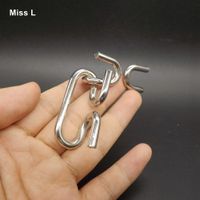 Wholesale 5 cm X Ring Puzzle Metal Wire Gift Toys Adults Intelligence Gadget Magic Trick Anti Stress Christmas Gift