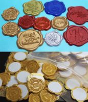 Wholesale Hign end gift packaging colored sealing wax stickers custom logo