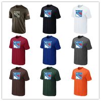 Wholesale Fashion NY Rangers T Shirts Hockey Jerseys Cheap Tshirts Rangers Salute To Service Camouflage Mens Shirts Black White Blue