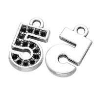 Wholesale Bulk number charms pendants good for you DIY craft jewelry making
