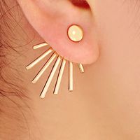 Wholesale Split Rear Hanging Lines Earrings Studs Gold Silver Rose Gold Plated Cheap Earring Jewelry For Geeks EFE041