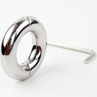 Wholesale Dia mm choose Stainless Steel Pendant Ball Stretcher penis Cock ring Metal Slave Sex Toys for Men Scrotum Restraint