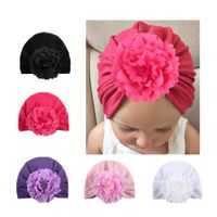 Wholesale Baby Girl Soft Cotton Beanie Infant Floral Knot Cap Hospital Hat Kid Headwarp Turban Brand New HJ122