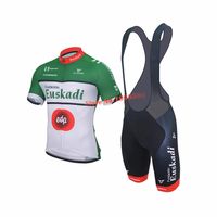 Wholesale NEW Customized Euskadi CLASSICAL mtb road RACING Team Bike Pro Cycling Jersey Sets White Bib Shorts Clothing Breathing Air JIASHUO