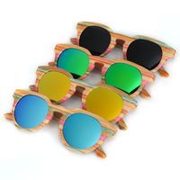 Wholesale BOBO BIRD Colorful Nature Bamboo Sunglasses With Polarized Lens Colorful Bamboo Frame Unixes Fashion Eyewear Bamboo Box OEM Drop Shipping