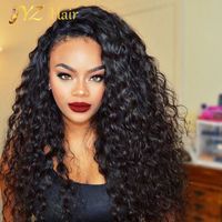 Wholesale JYZ New Arrived Glueless full lace wigs for black women Malaysian virgin hair deep wave lace front wigs inch Human Hair Wig