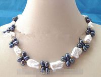 Wholesale Beautiful quot mm white Reborn Keshi baroque FW pearl necklace