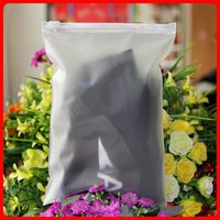 Wholesale 14x20cm CPE Frosted Translucent Clothing Storage Packaging Zipper Plastic Pouch Matte Reusable Zip Lock Garment Package Dress Self Seal Bags
